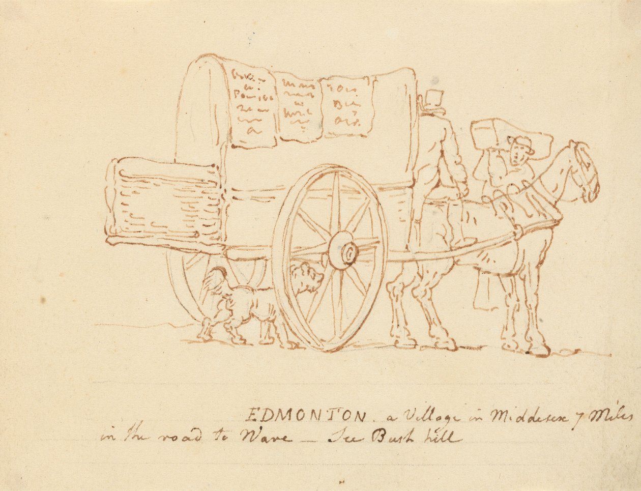 Albumtegning av Thomas Rowlandson