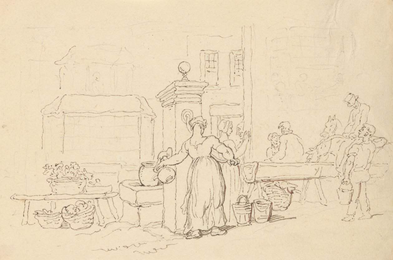 Albumtegning av Thomas Rowlandson