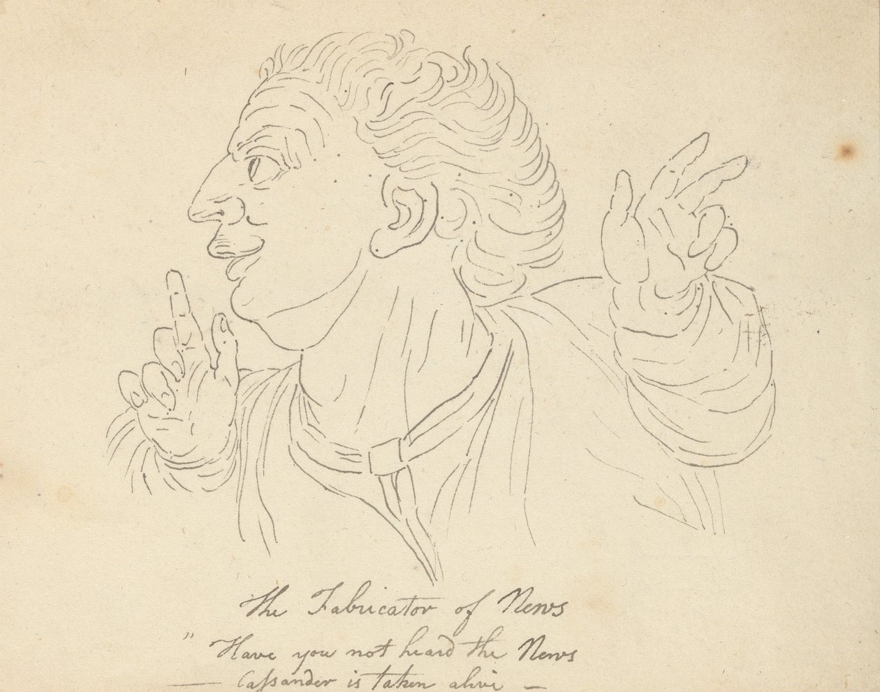 Albumtegning av Thomas Rowlandson