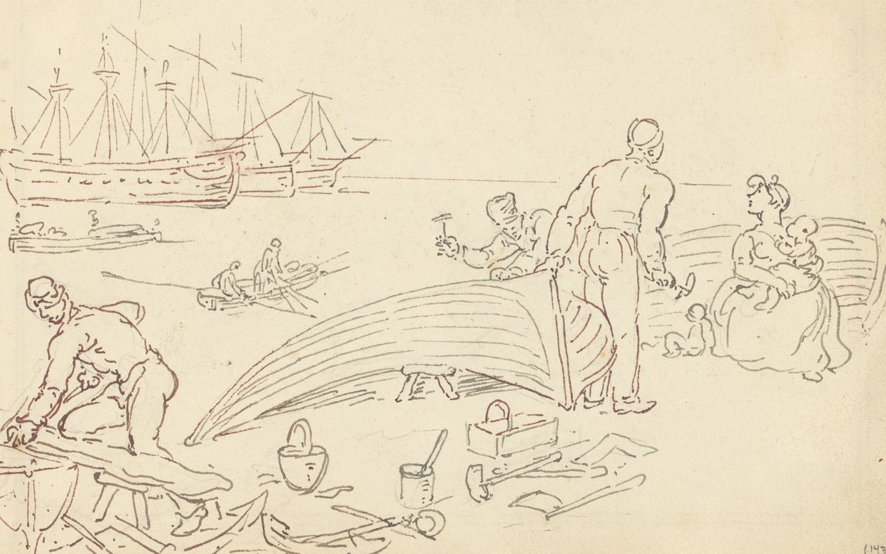 Albumtegning av Thomas Rowlandson