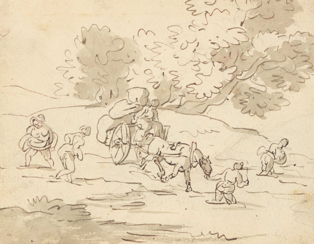 Albumtegning av Thomas Rowlandson