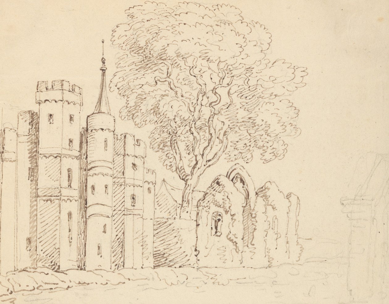 Albumtegning av Thomas Rowlandson