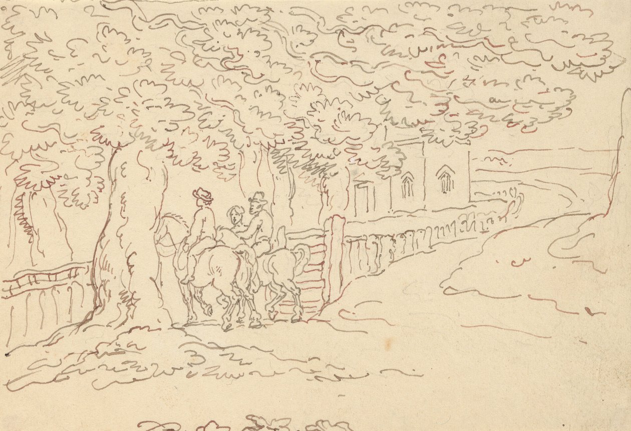 Albumtegning av Thomas Rowlandson
