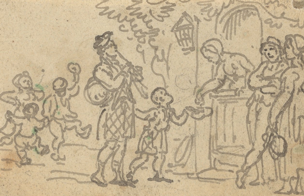 Albumtegning av Thomas Rowlandson