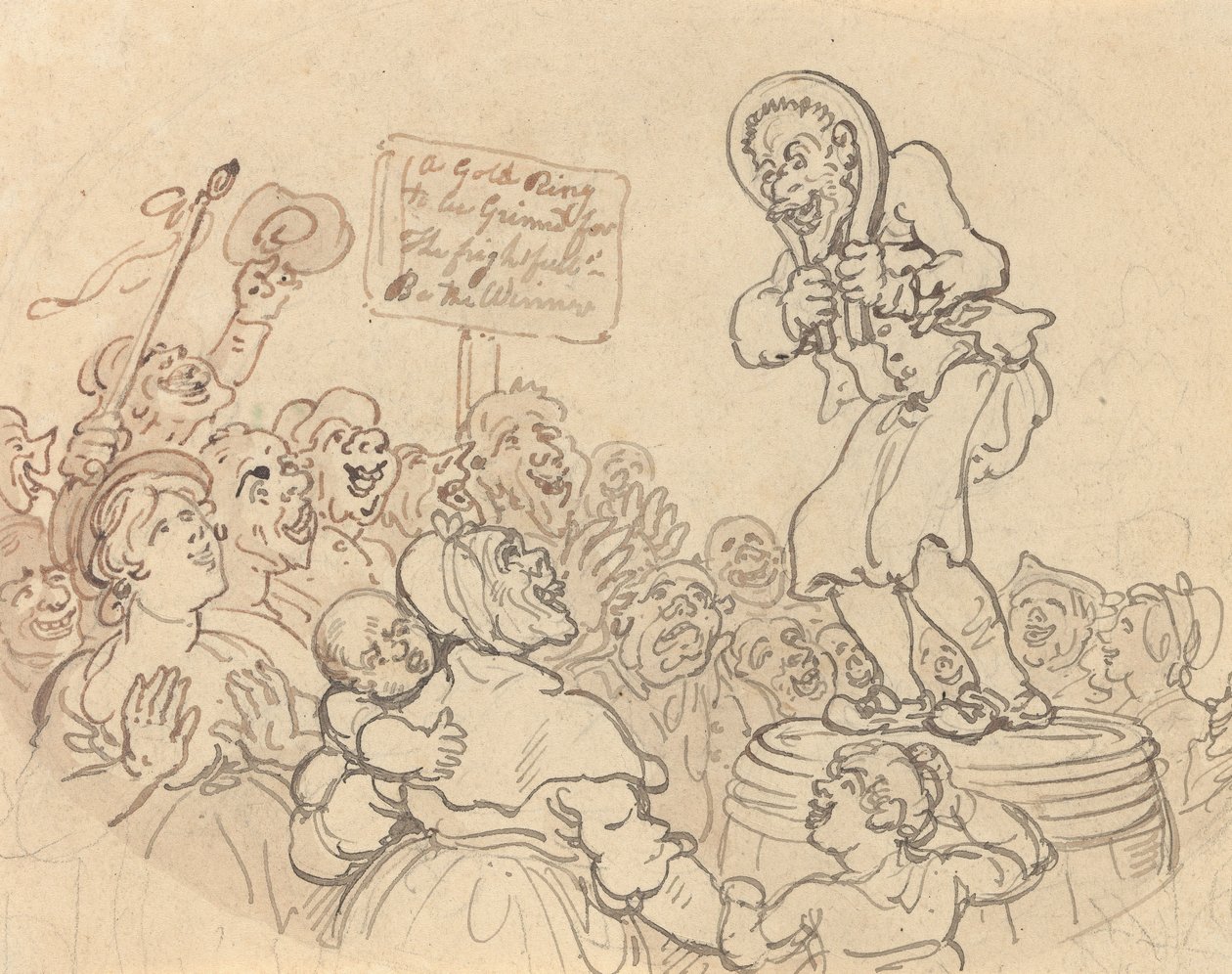 Albumtegning av Thomas Rowlandson