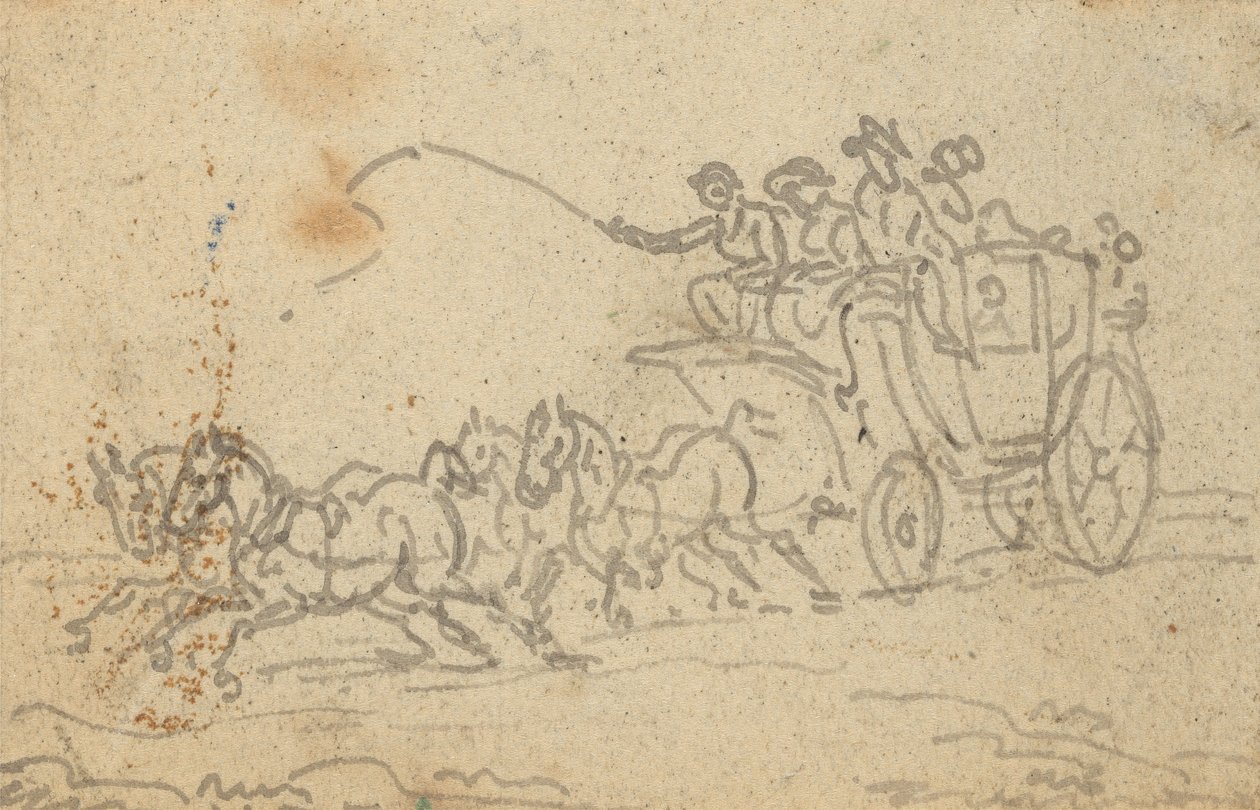 Albumtegning av Thomas Rowlandson
