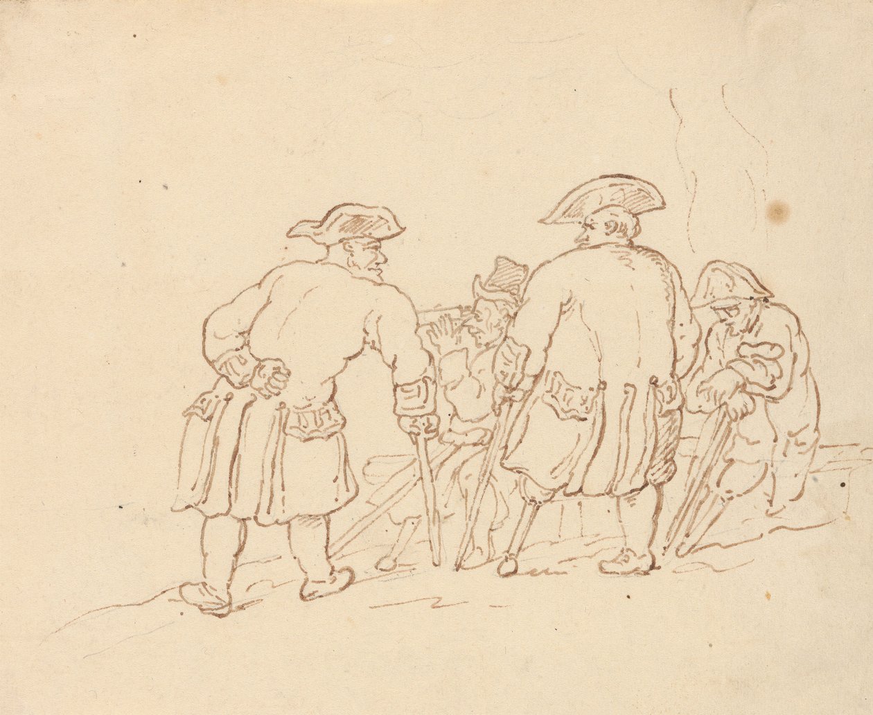 Albumtegning av Thomas Rowlandson