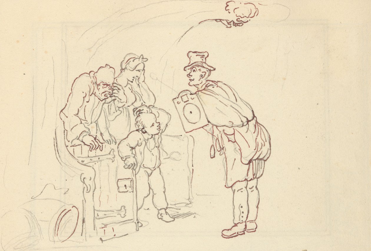 Tegning til albumet av Thomas Rowlandson