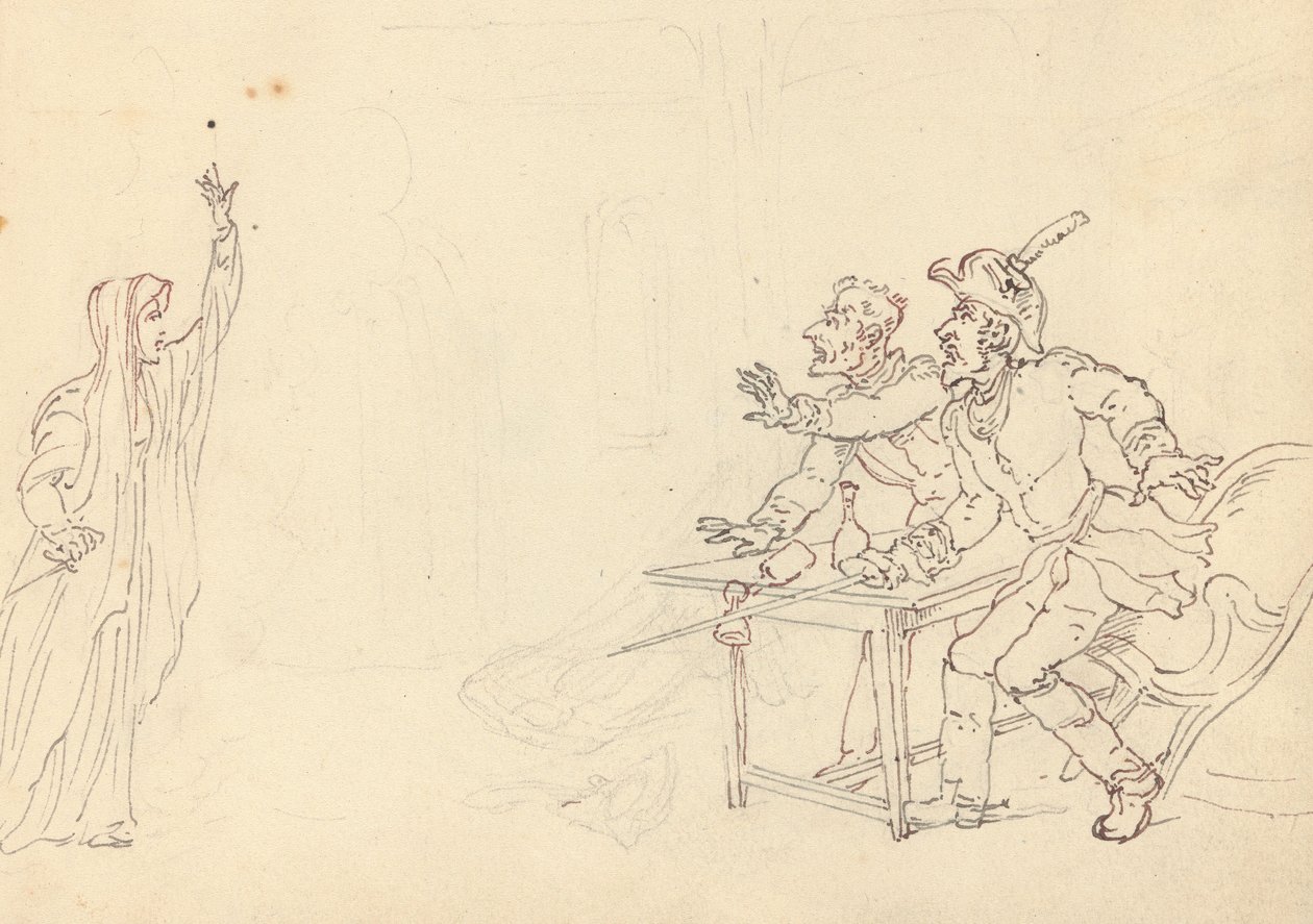 Albumtegning av Thomas Rowlandson
