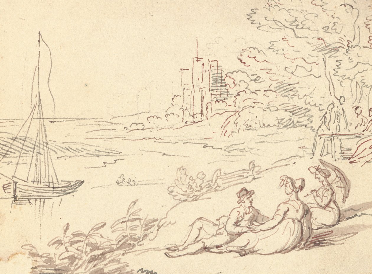 Tegning til albumet av Thomas Rowlandson
