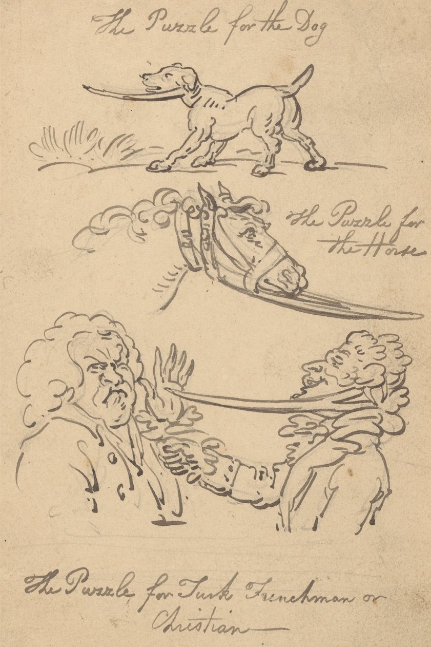 Tegning til albumet av Thomas Rowlandson