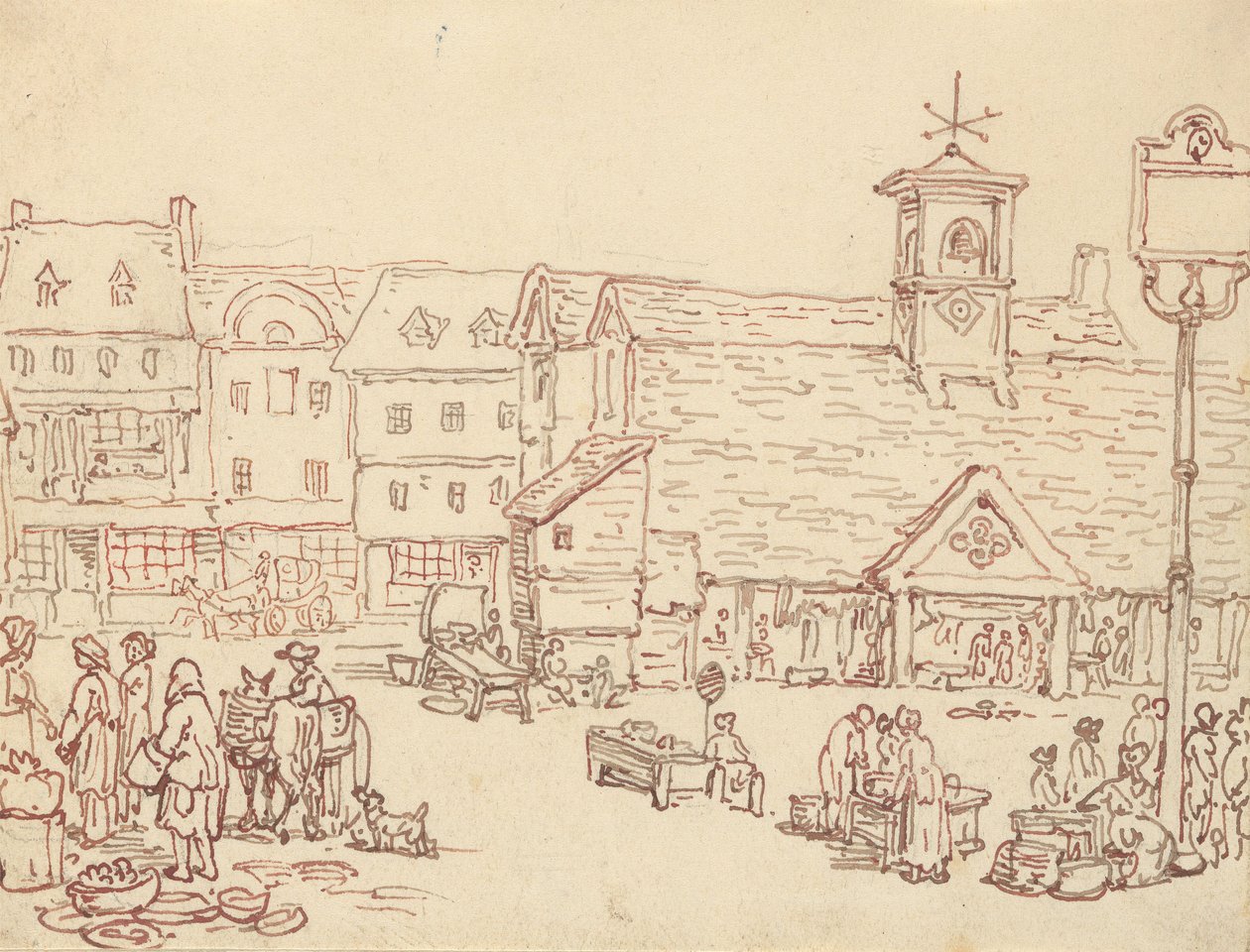 Tegning til albumet av Thomas Rowlandson