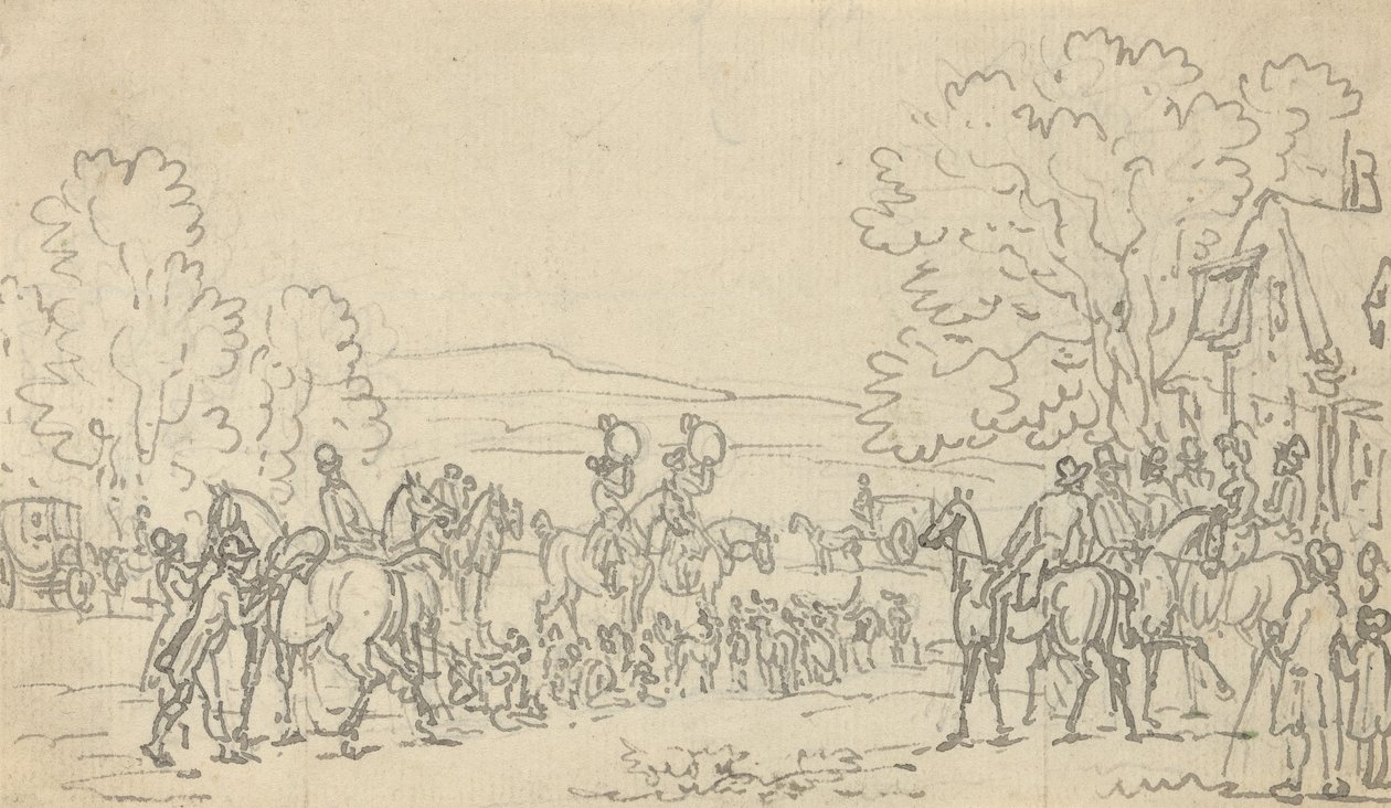 Tegning til albumet av Thomas Rowlandson