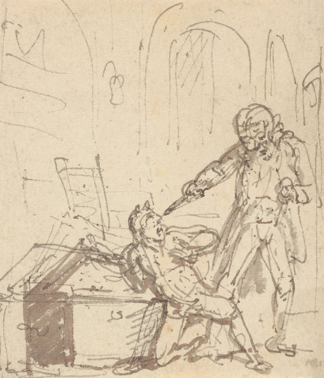 Albumtegning av Thomas Rowlandson