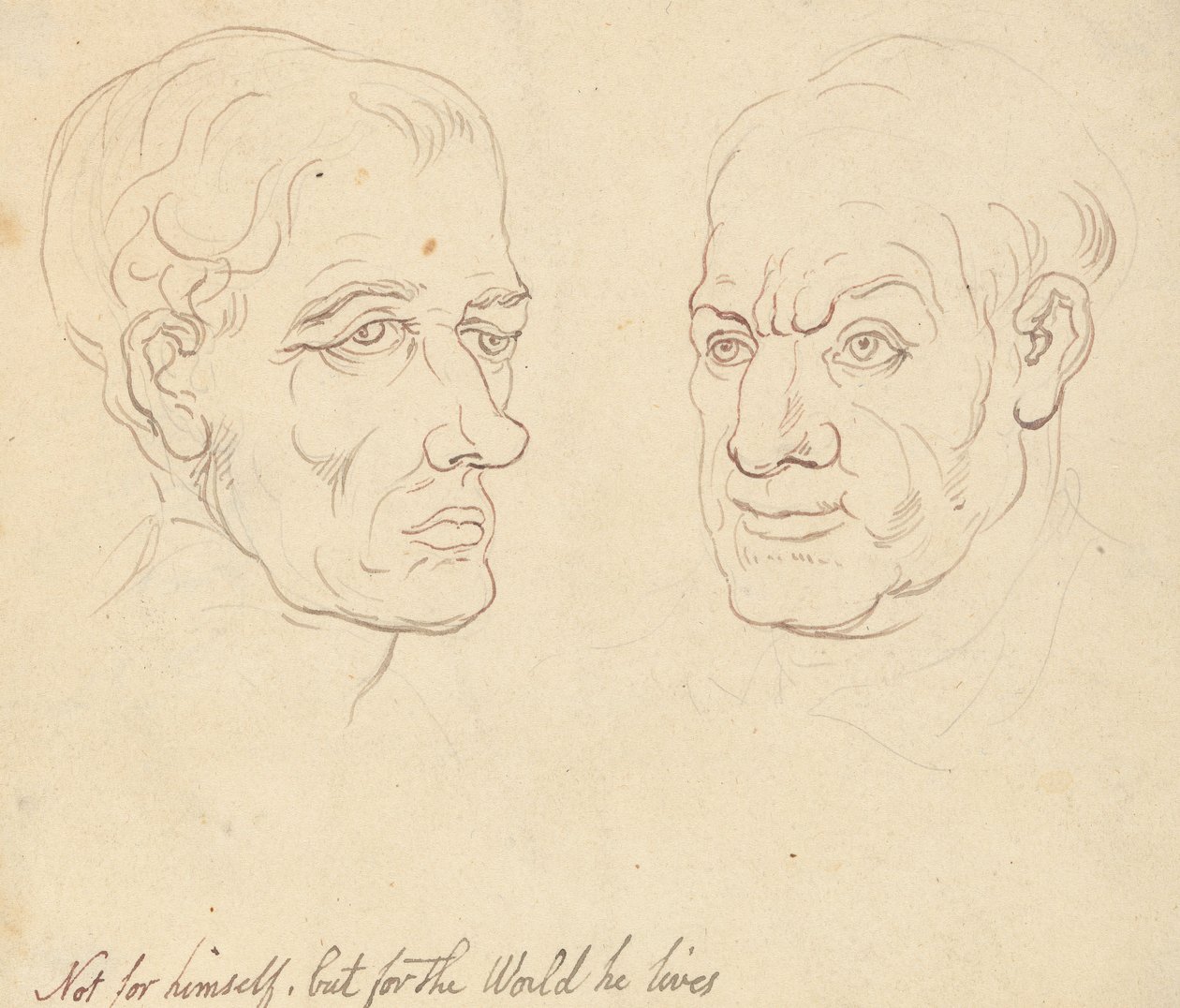 Albumtegning av Thomas Rowlandson
