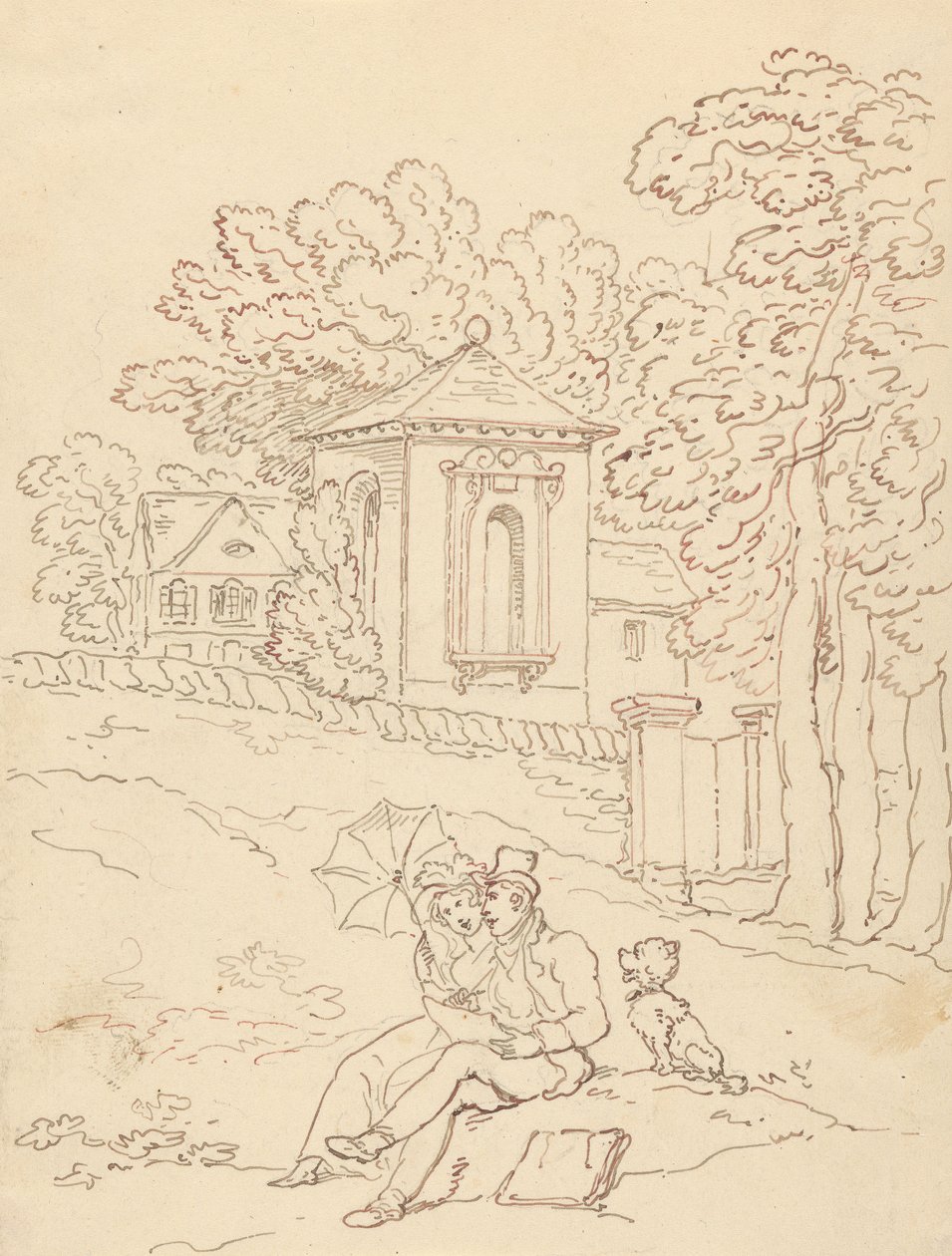 Albumtegning av Thomas Rowlandson