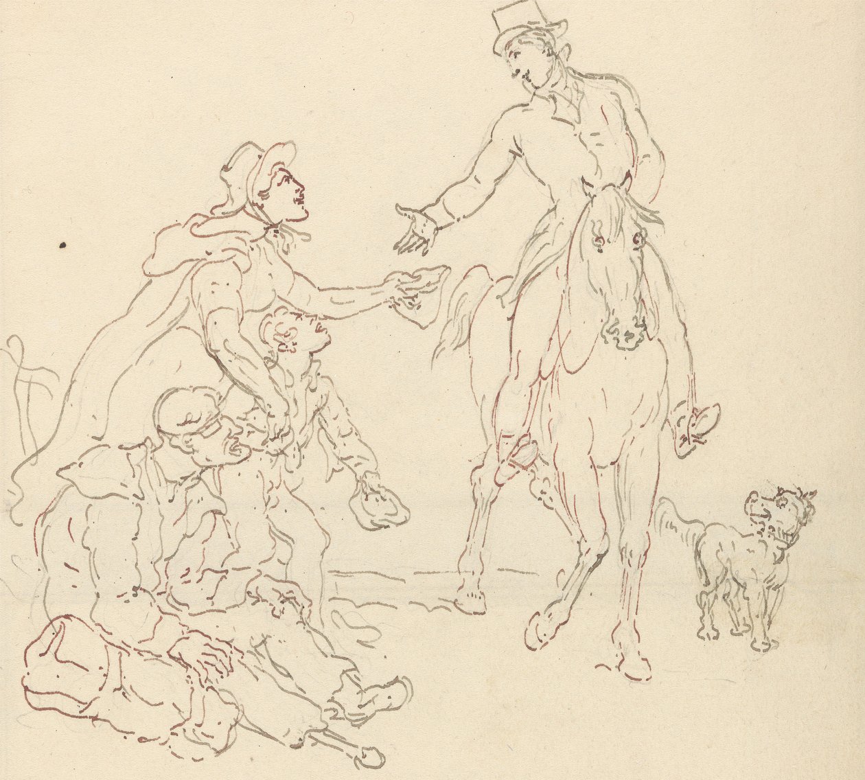 Albumtegning av Thomas Rowlandson