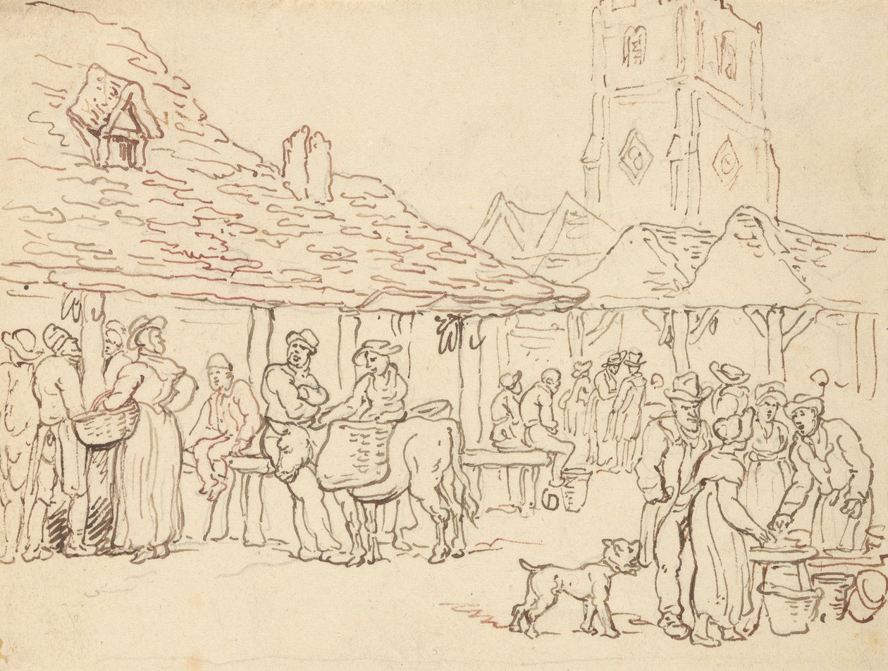 Albumtegning av Thomas Rowlandson