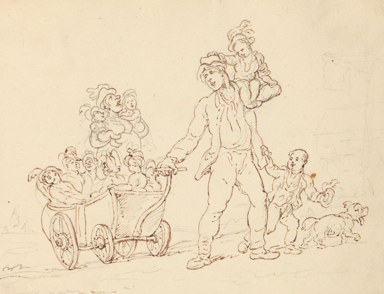 Albumtegning av Thomas Rowlandson