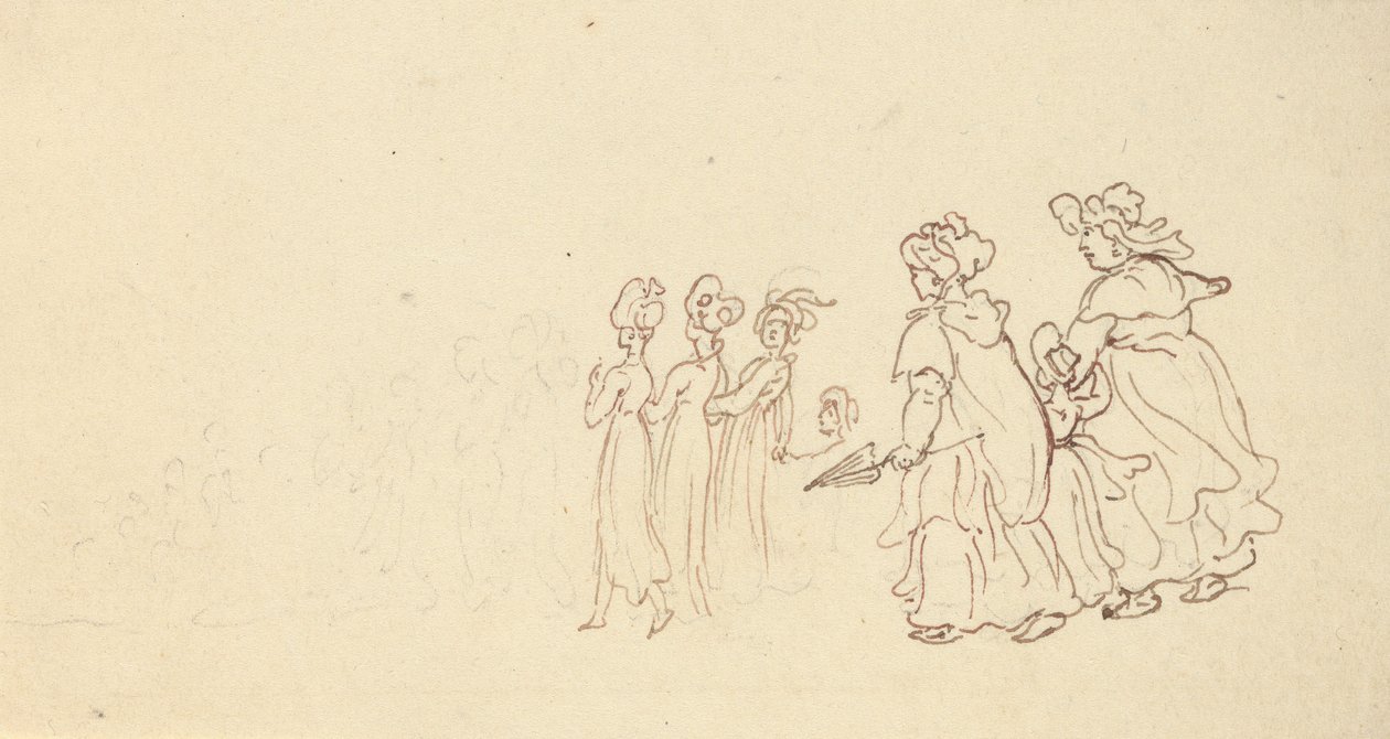 Albumtegning av Thomas Rowlandson