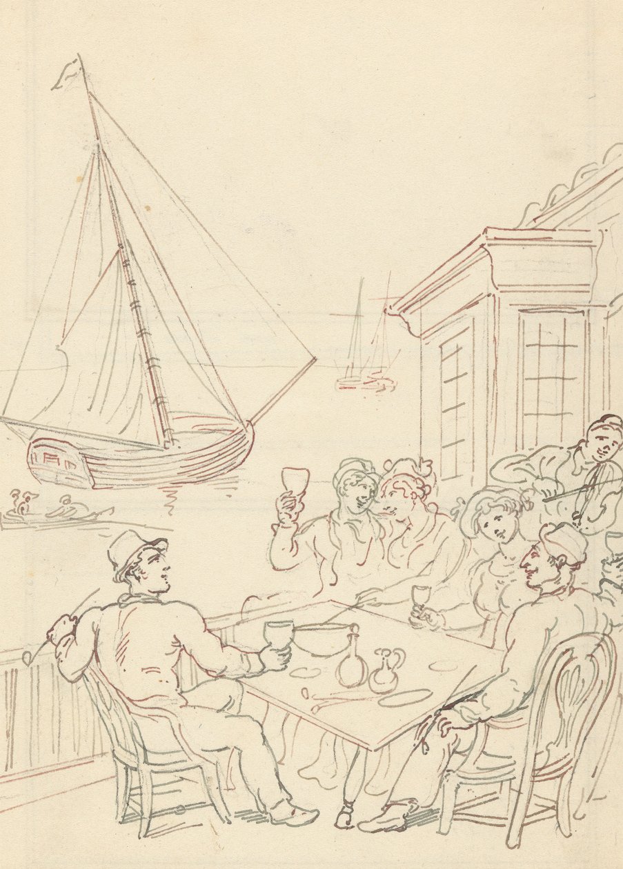 Albumtegning av Thomas Rowlandson