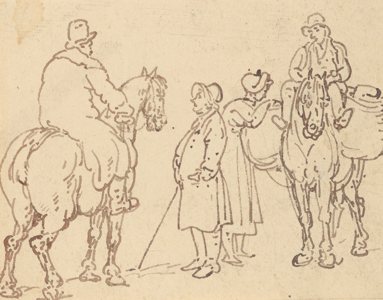Albumtegning av Thomas Rowlandson