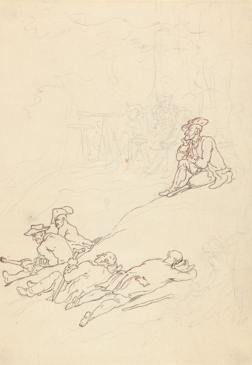 Albumtegning av Thomas Rowlandson