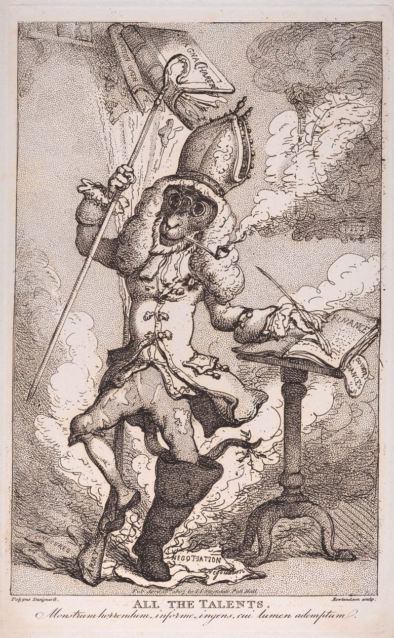 Alle talentene, 18. april 1807., 18. april 1807. av Thomas Rowlandson