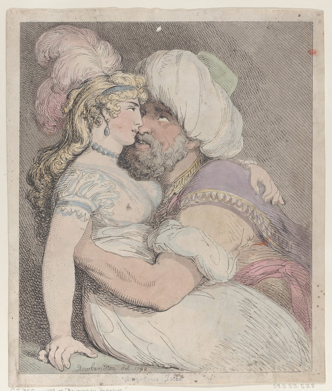 En forelsket tyrker av Thomas Rowlandson