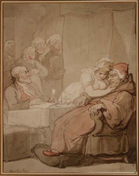 Et øye på viljen (penn og blekk, akvarell) av Thomas Rowlandson