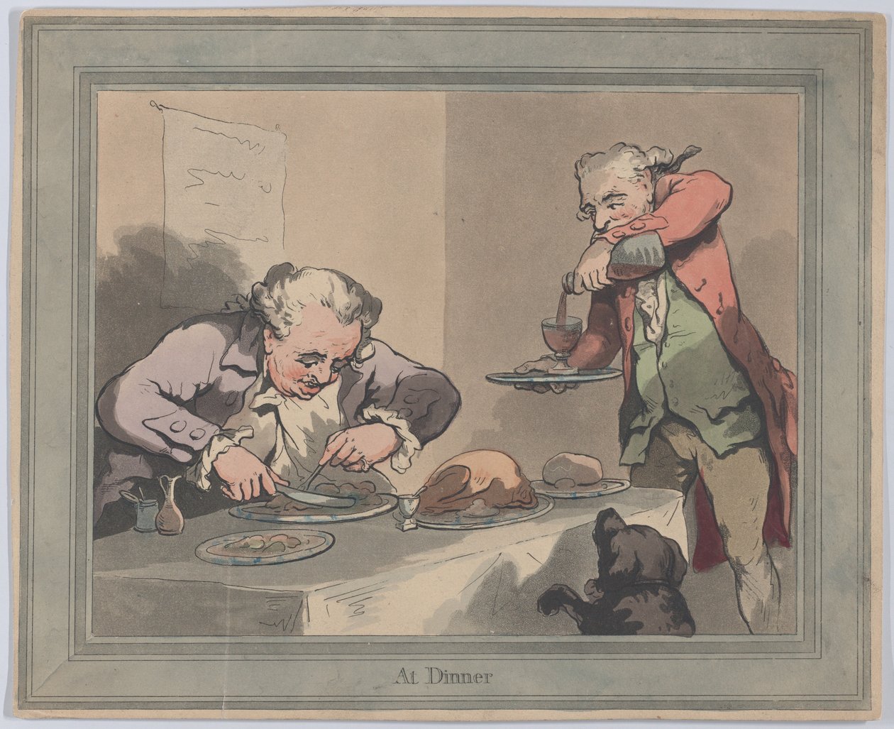 Under middagen av Thomas Rowlandson
