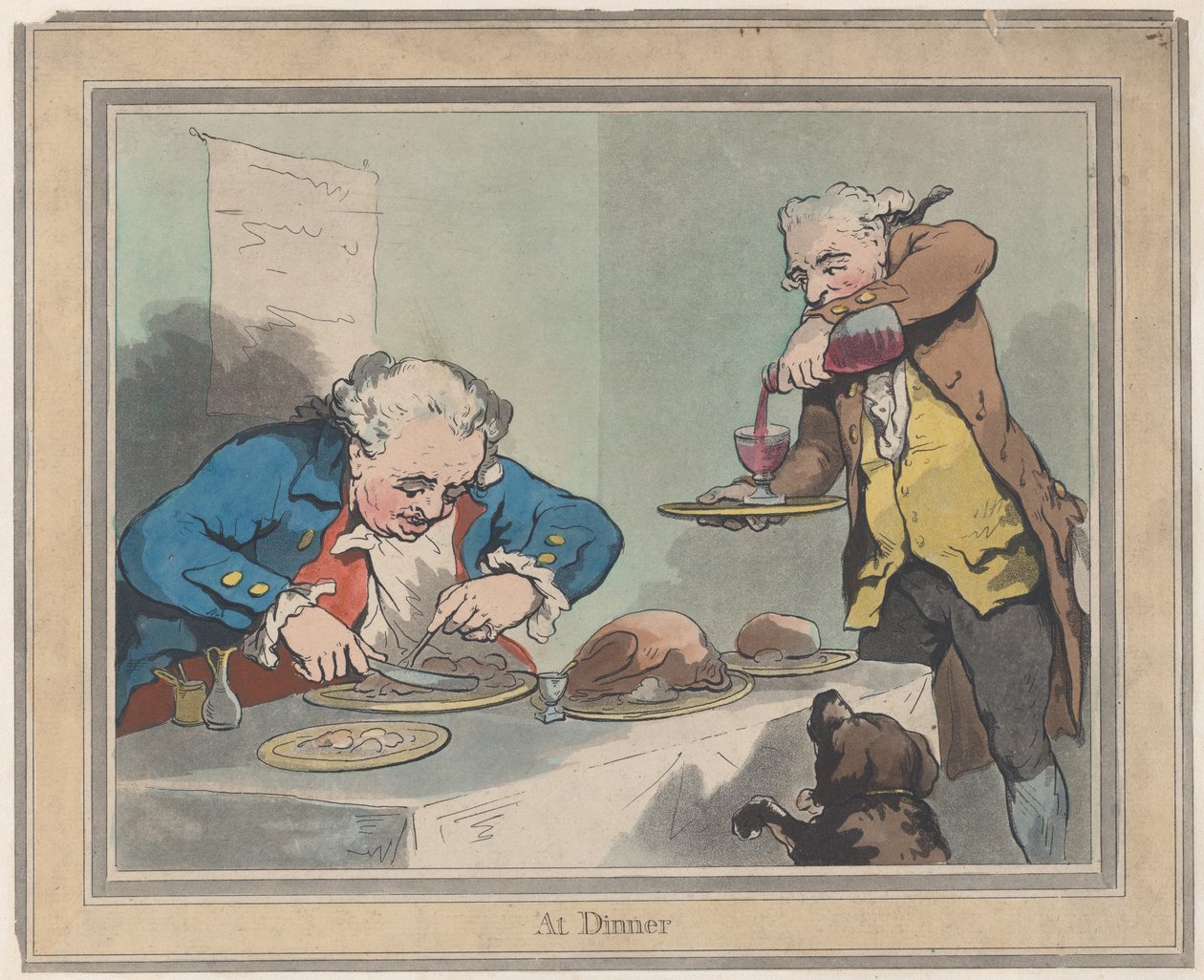 Ved middagen 5. november 1792, 5. november 1792. av Thomas Rowlandson