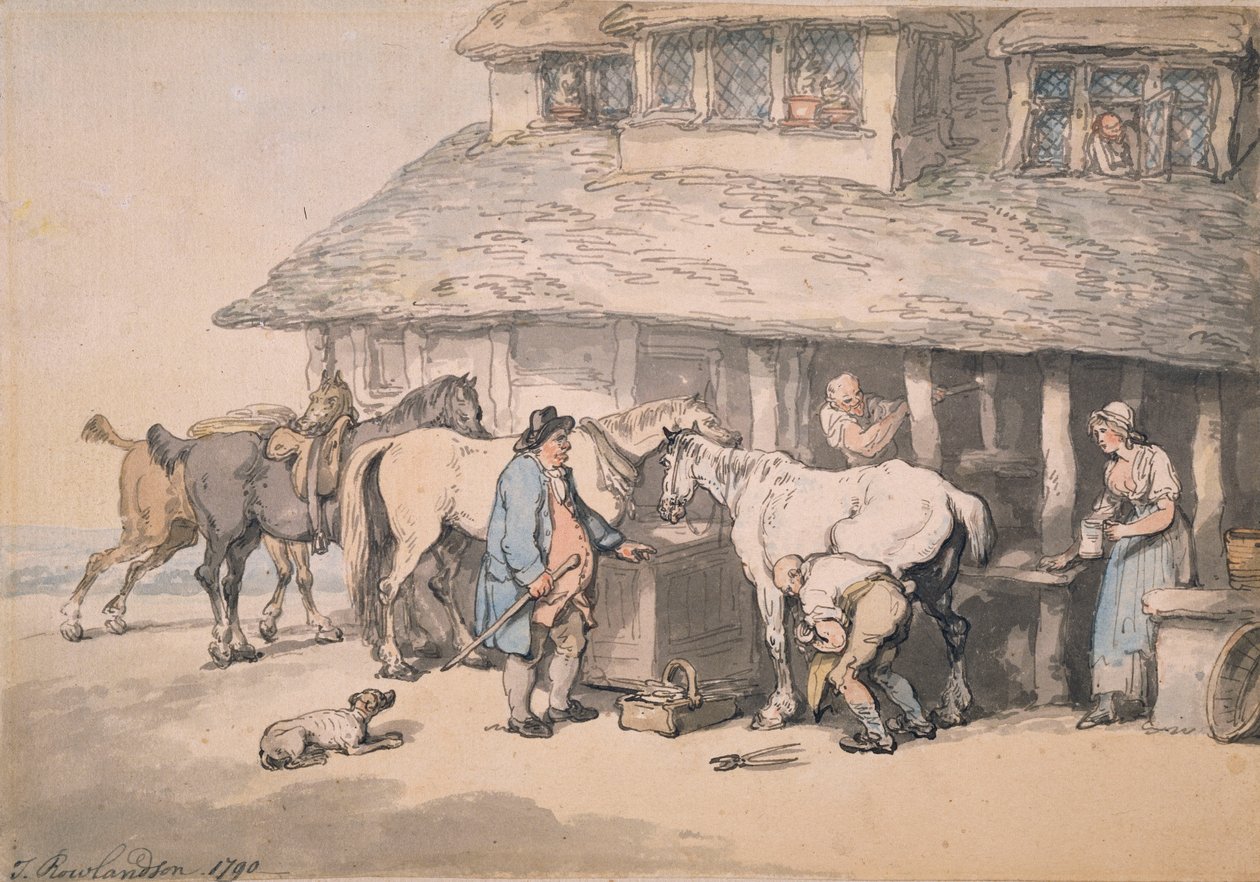 Ved smia, 1790 av Thomas Rowlandson