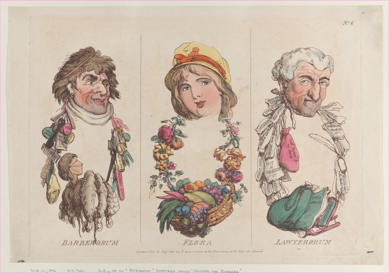 Barberorum, Flora, Lawyerorum, 15. august 1800., 15. august 1800. av Thomas Rowlandson