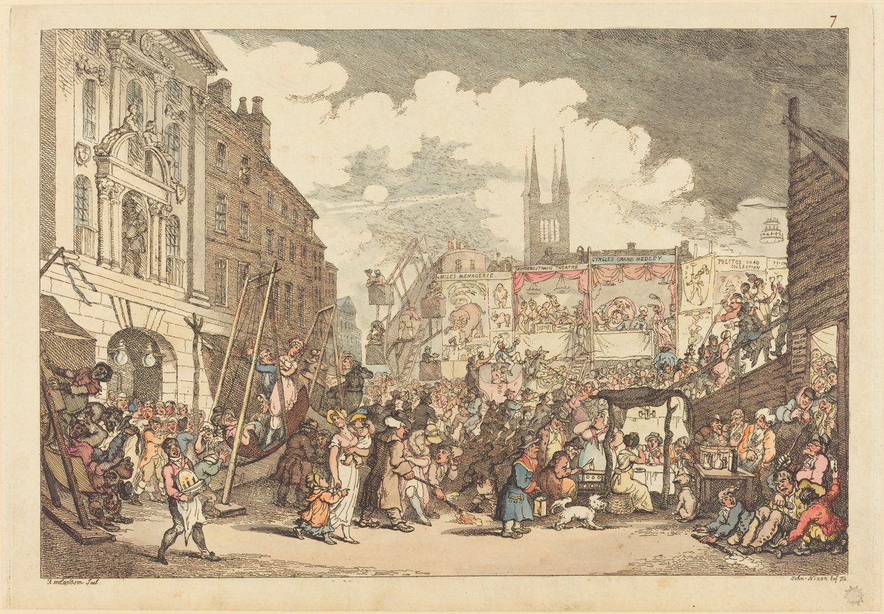 Bartholomew-messen av Thomas Rowlandson