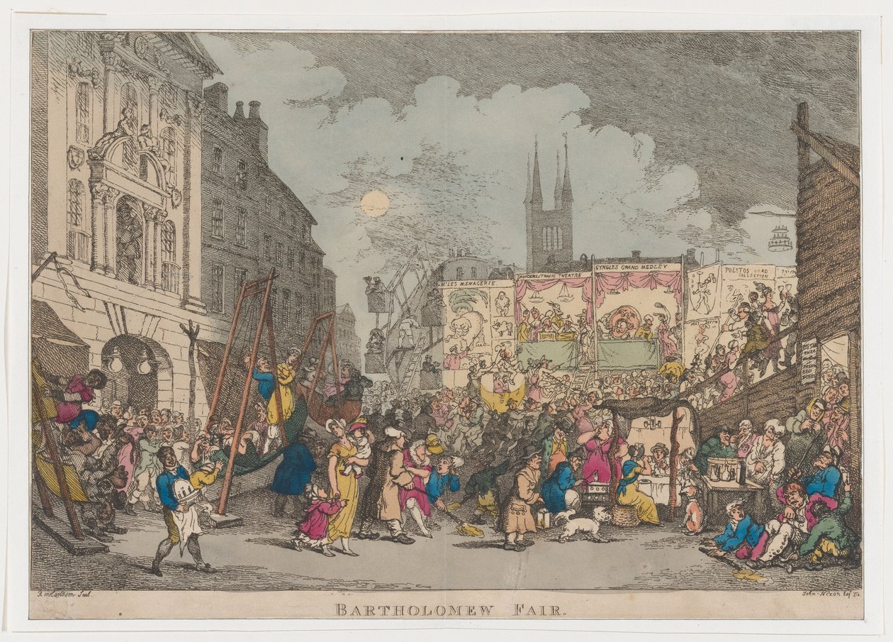 Bartholomew Fair, 1807., 1807. av Thomas Rowlandson