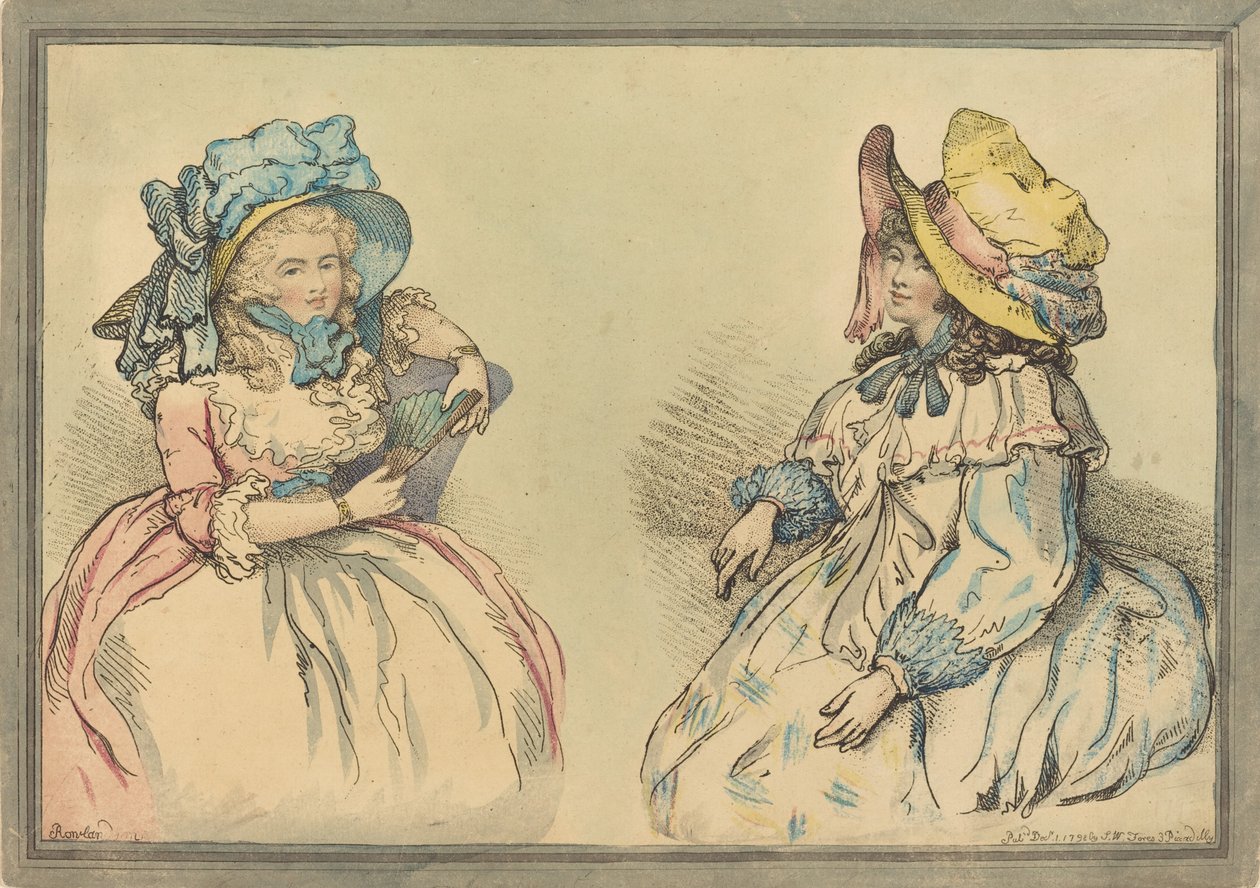 Beautys, utgitt 1792. av Thomas Rowlandson