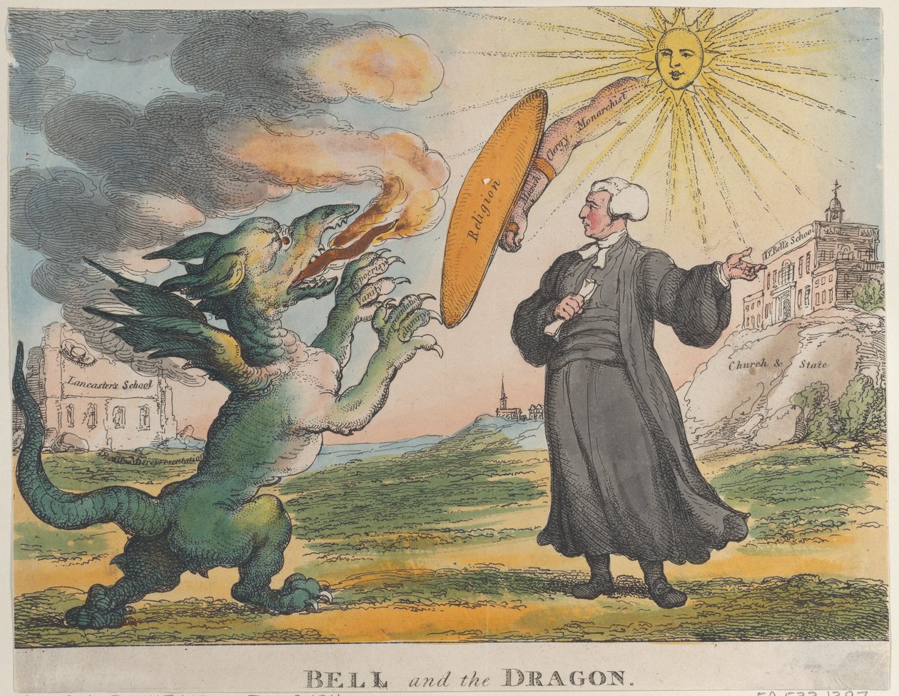 Bell and the Dragon, 9. desember 1811., 9. desember 1811. av Thomas Rowlandson