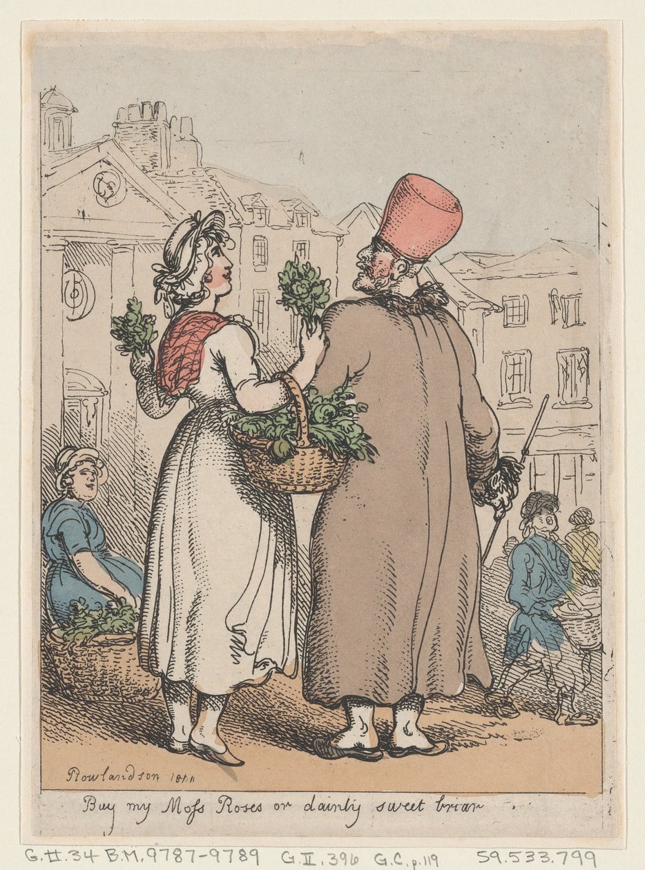Kjøp My Moss Roses, or Dainty Sweet briar, 1811., 1811. av Thomas Rowlandson