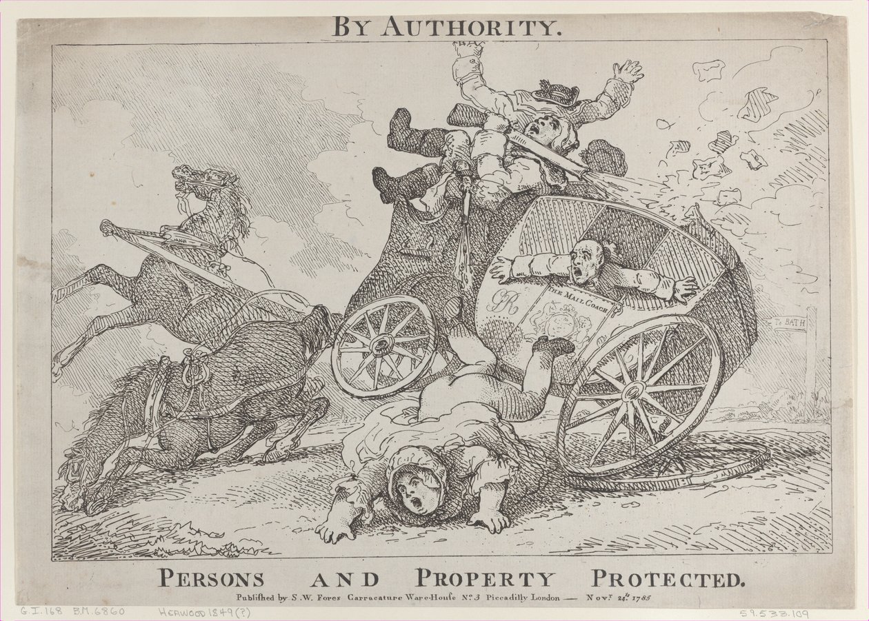 Etter myndighet. Personer og eiendom beskyttet, 24. november 1785., 24. november 1785. av Thomas Rowlandson