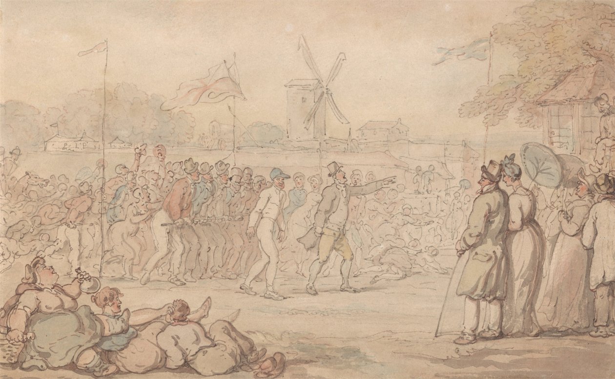 Kaptein Barclays rallykamp - avslutningen av Thomas Rowlandson