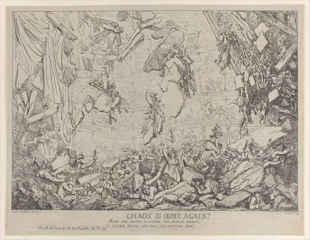 Chaos is Come Again!, 4. februar 1791., 4. februar 1791. av Thomas Rowlandson