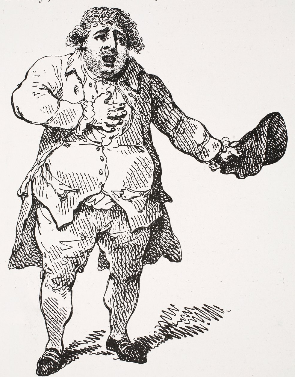 Charles James Fox som Demosthenes, illustrasjon fra 