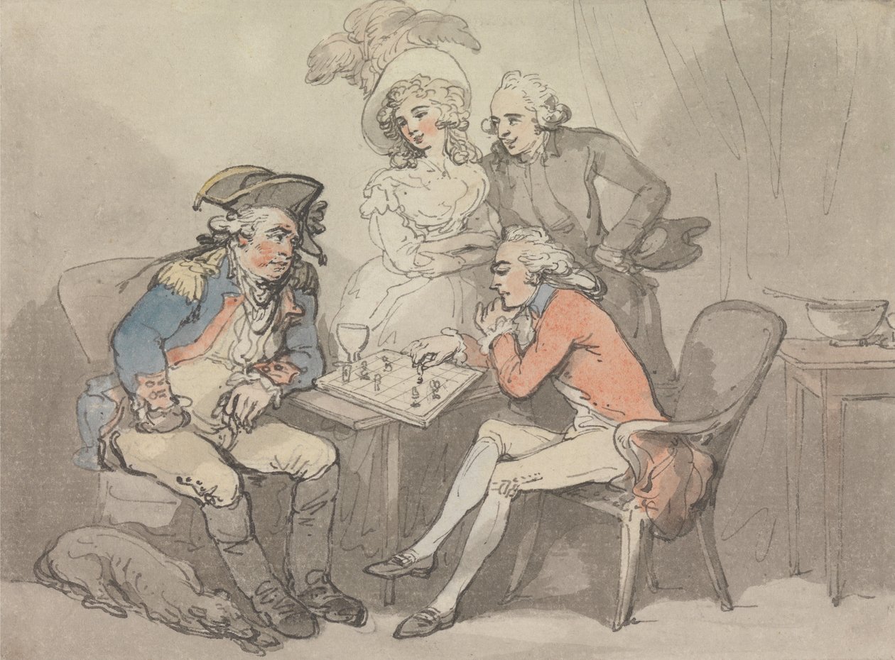 Sjakkmatt av Thomas Rowlandson