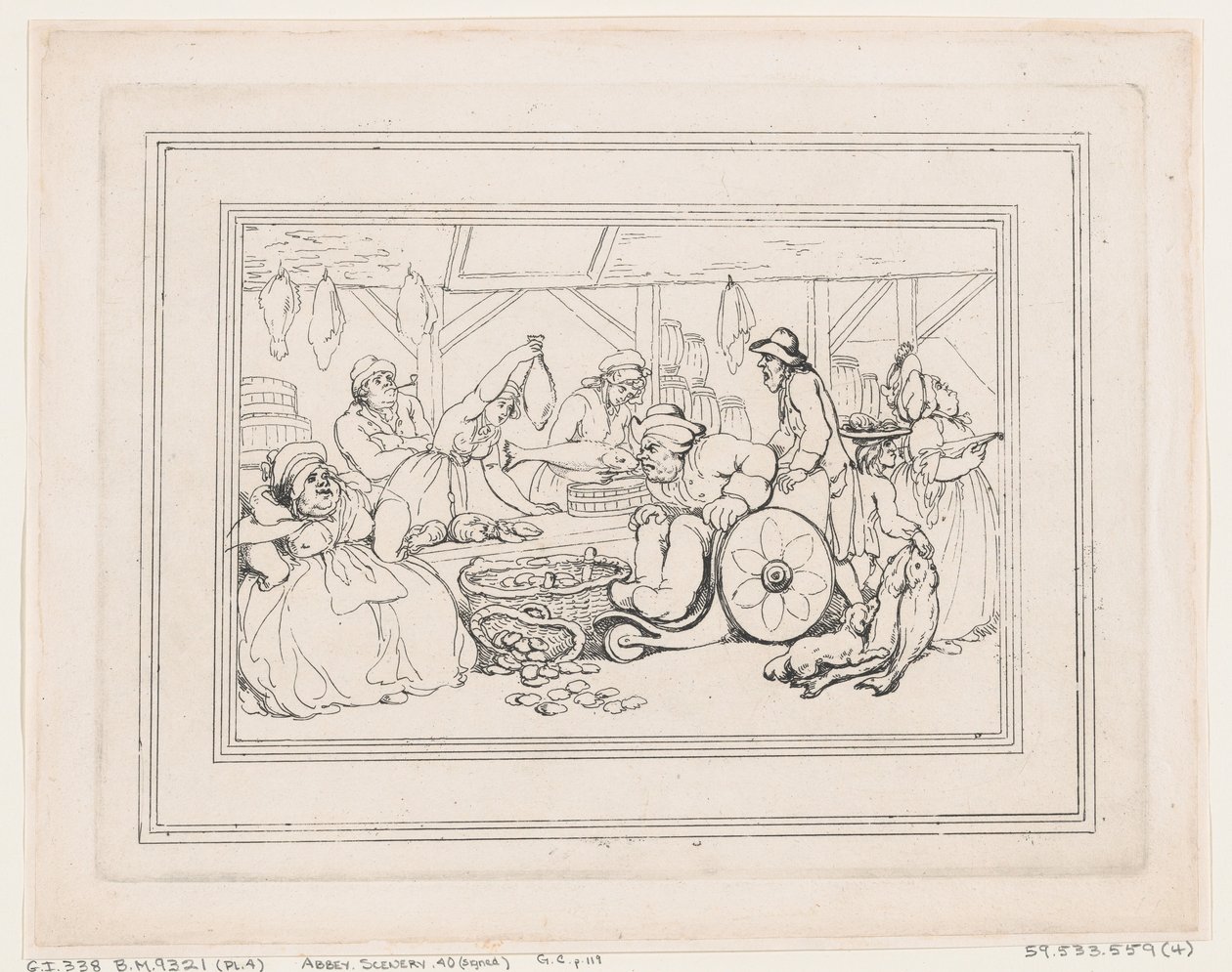 «Comforts of Bath», plate 4 av Thomas Rowlandson