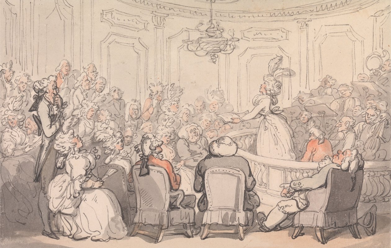 «Comforts of Bath»: Konserten av Thomas Rowlandson