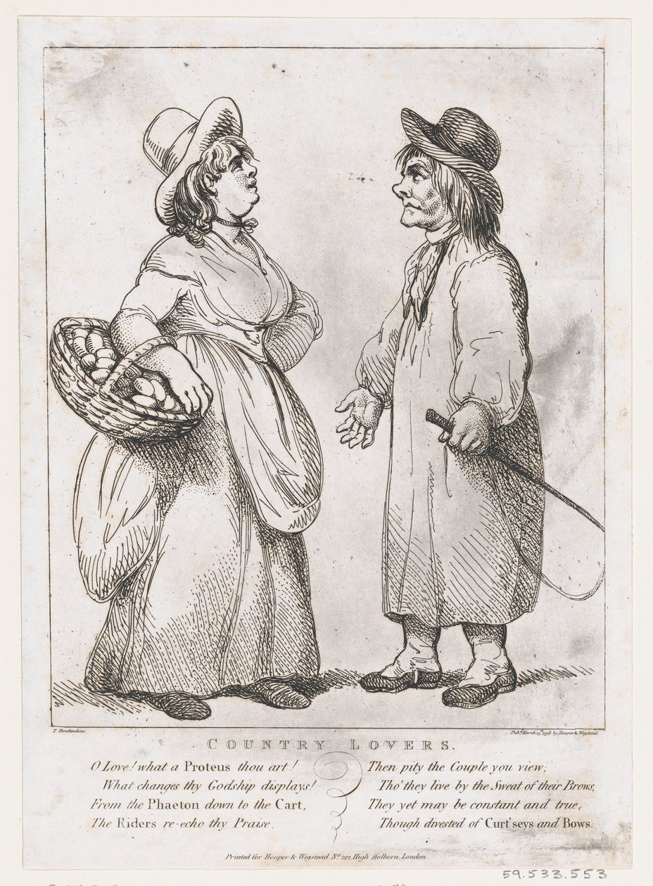 Country Lovers, 15. mars 1798., 15. mars 1798. av Thomas Rowlandson