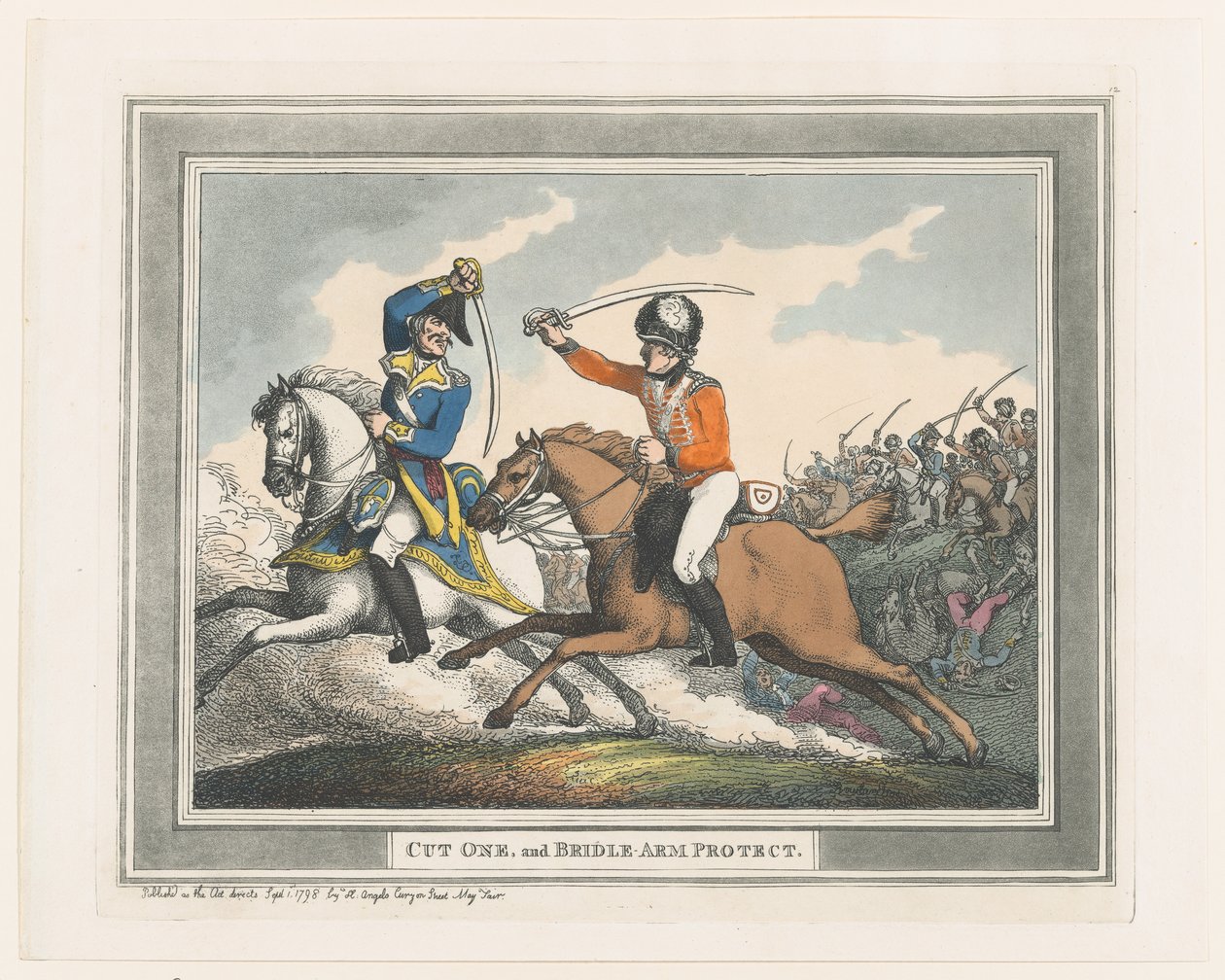 Cut One and Bridle Arm Protect, 1. september 1798., 1. september 1798. av Thomas Rowlandson