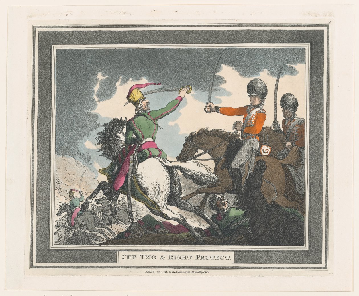 Cut Two & Right Protect, 1. september 1798., 1. september 1798. av Thomas Rowlandson