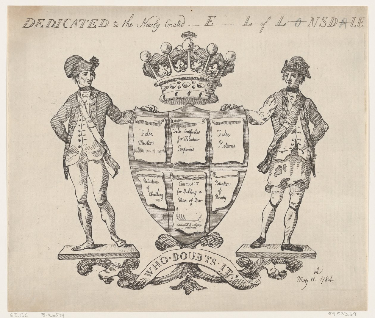 Tilegnet den nylig opprettede E-l av L-nsd-le av Thomas Rowlandson
